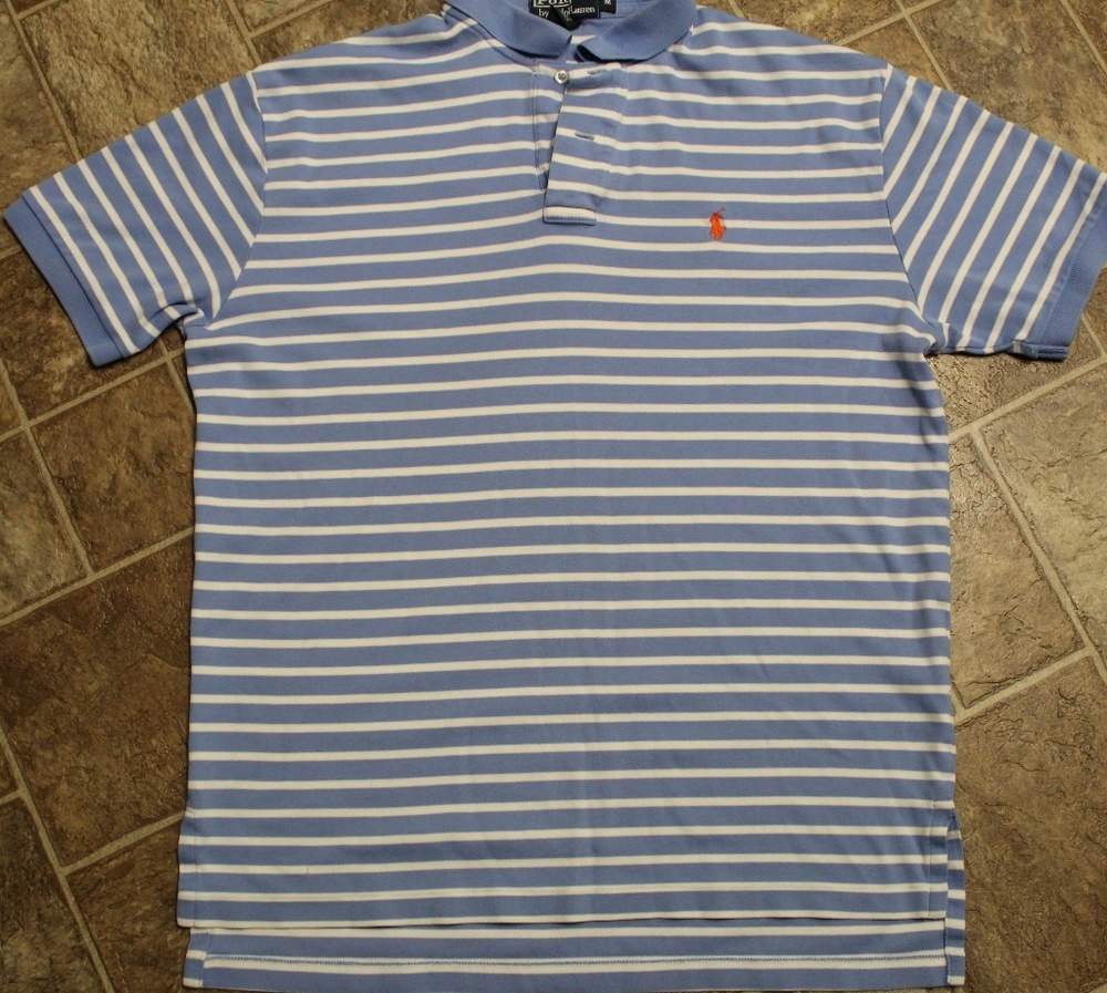 Polo Ralph Lauren Mens Blue Polo Shirt Medium
